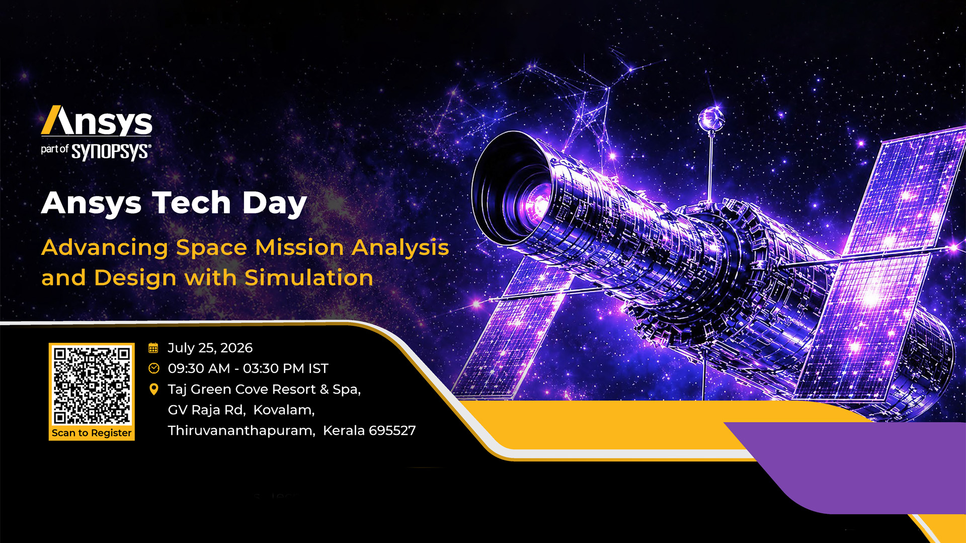 Ansys Tech Day 2026 - Advancing Space Mission Analysis and Design with Simulation at Taj Green Cove Resort & Spa, Kovalam